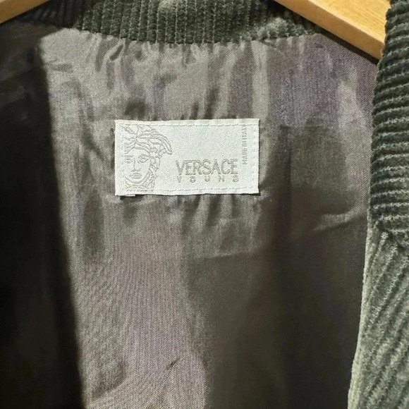 Versace Green Corduroy Sport  Jacket - Picture 4 of 12
